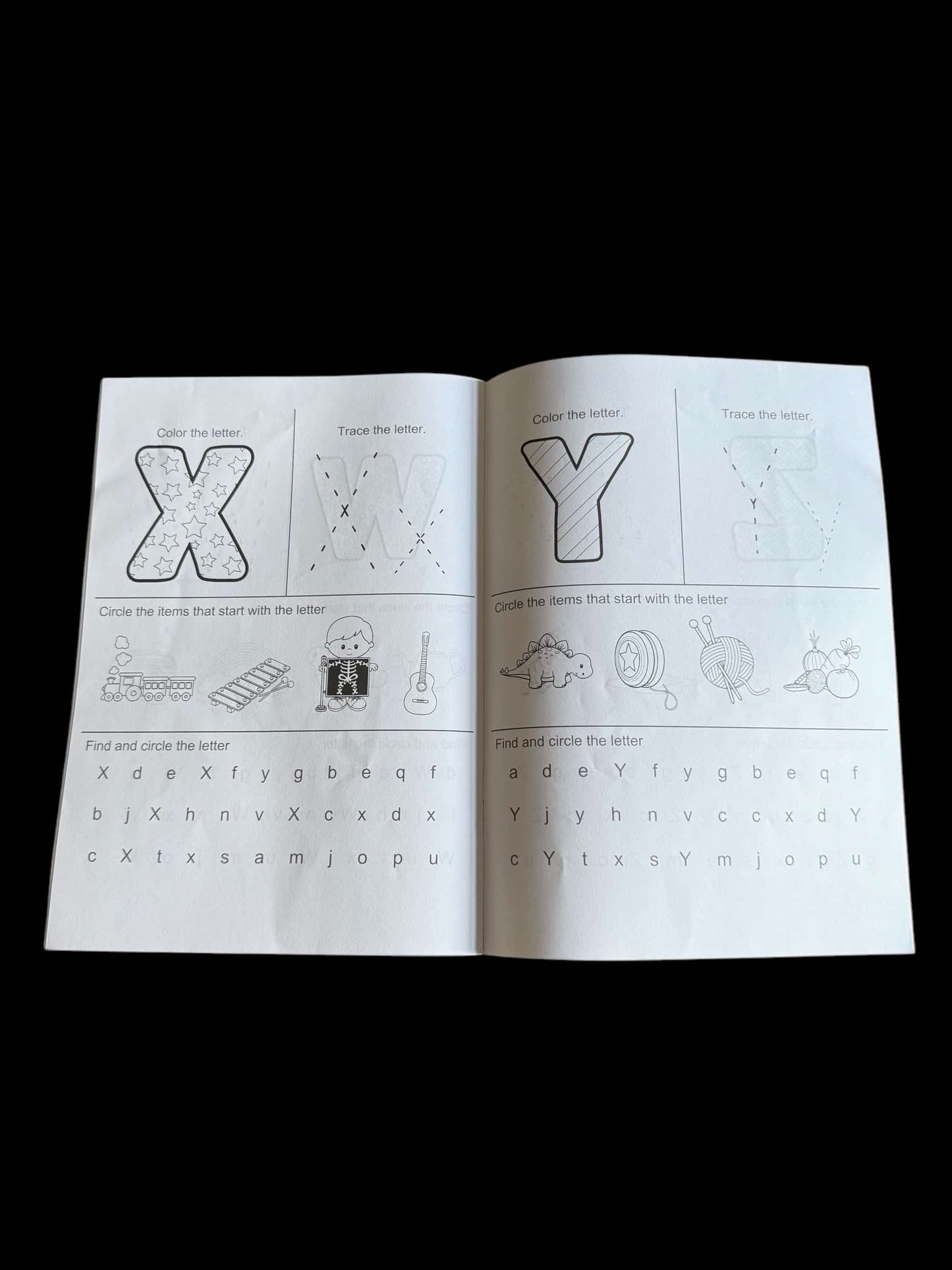 Alphabet Preschool Workbook/9pc Stationary Set