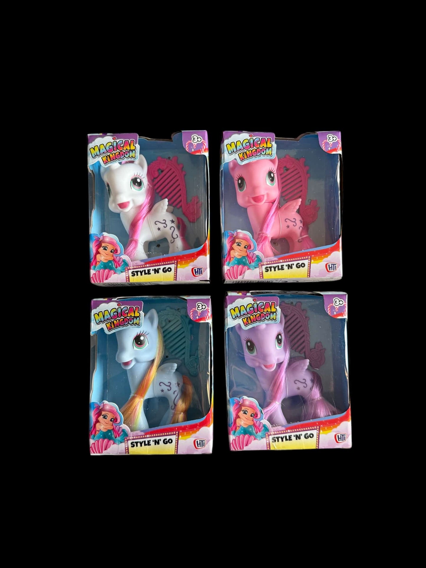 Magical Kingdom Style'N' Go Unicorn Beauty Play Sets - 4 Pack