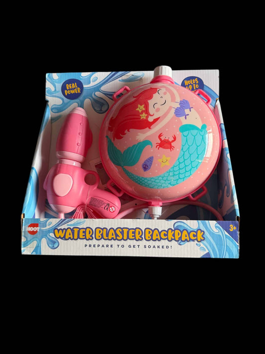 Mermaid Water Blaster Backpack  - Pink (900ml)