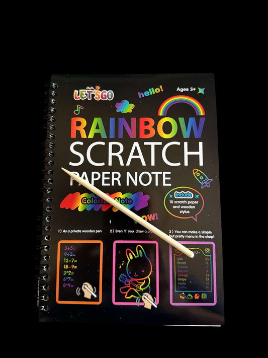 Rainbow Scratch off Notebook - (10 Pages)