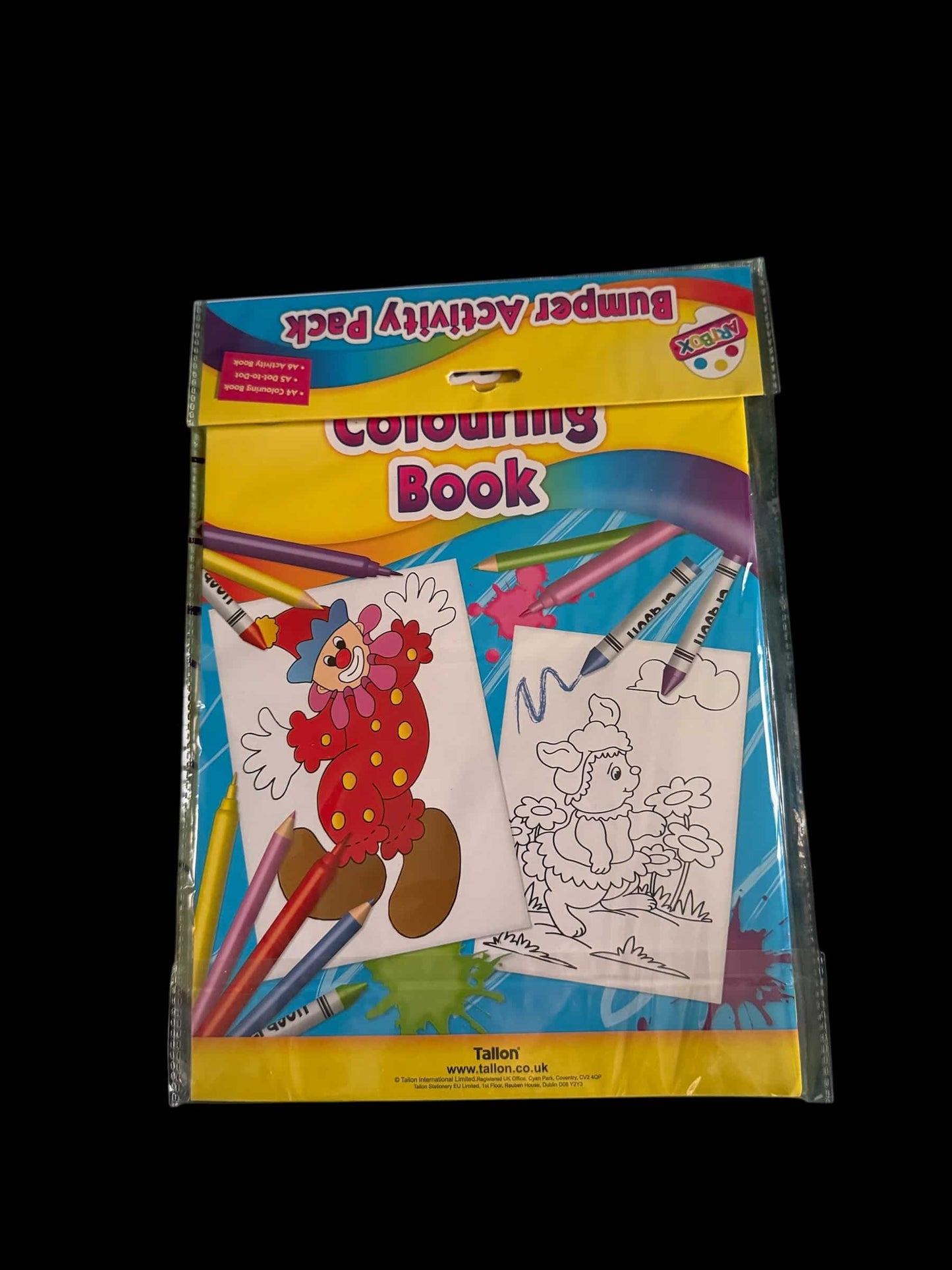 A4 Colouring Book, A5 Dot-To-Dot, A6 Activity Book (3 Pack)