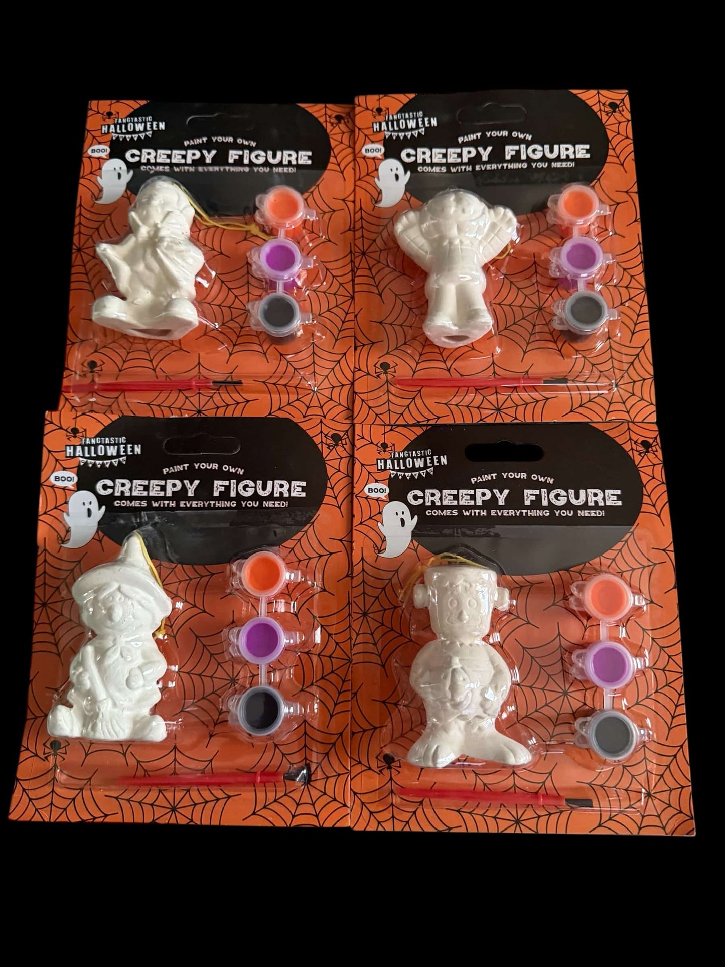 Halloween Paint Your Own Figure Kit - 4 Pack