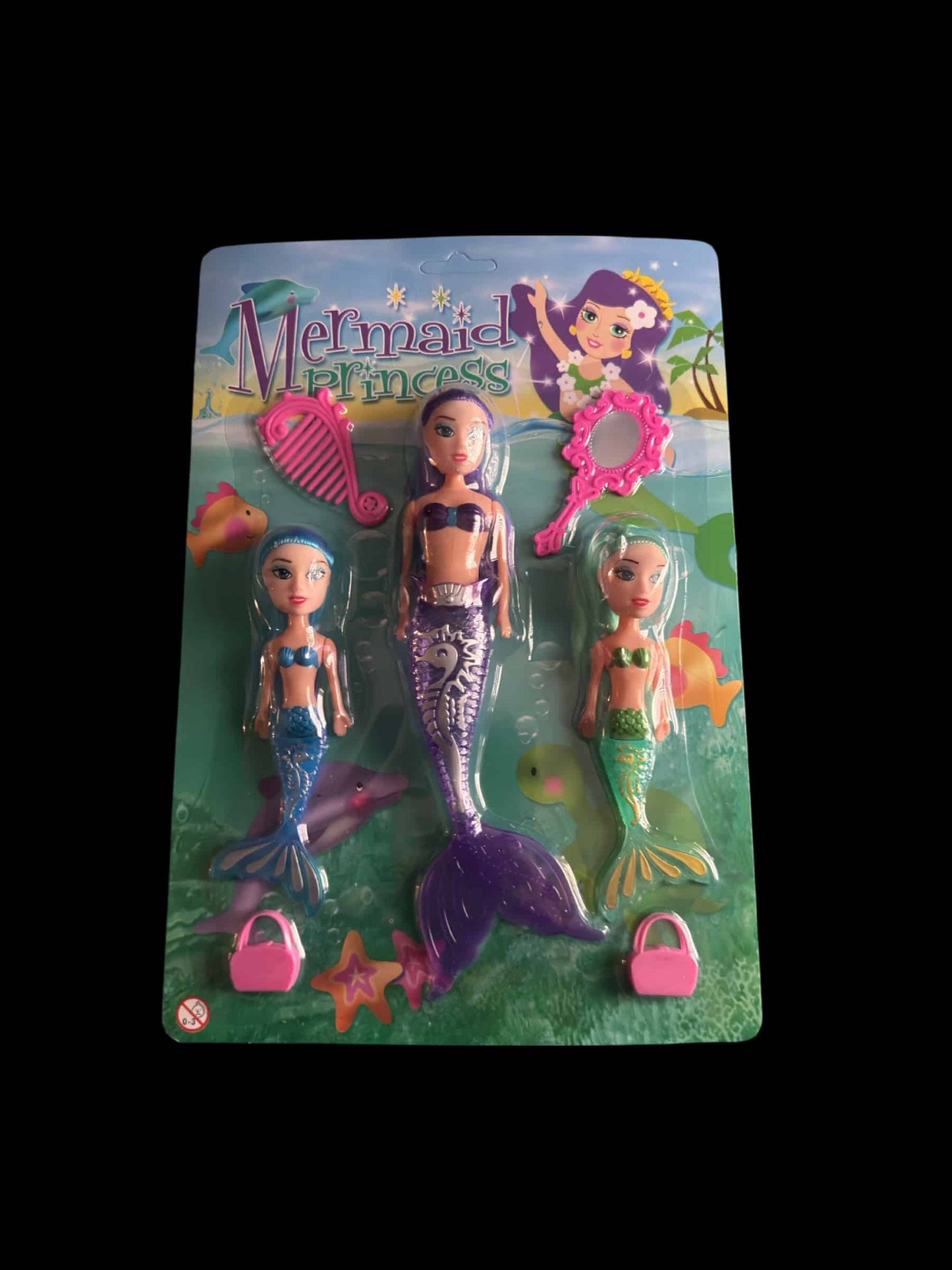 Mermaid Princess Beauty Play Set - Purple