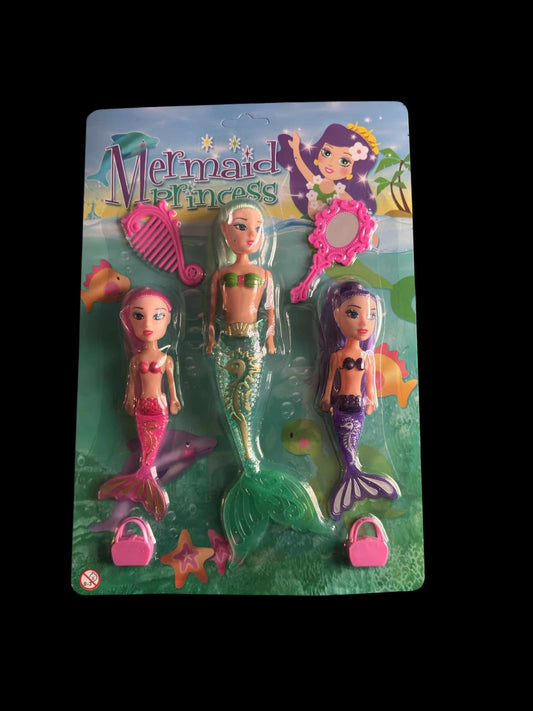 Mermaid Princess Beauty Play Set - Green