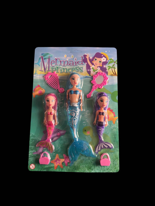 Mermaid Princess Beauty Play Set - Blue