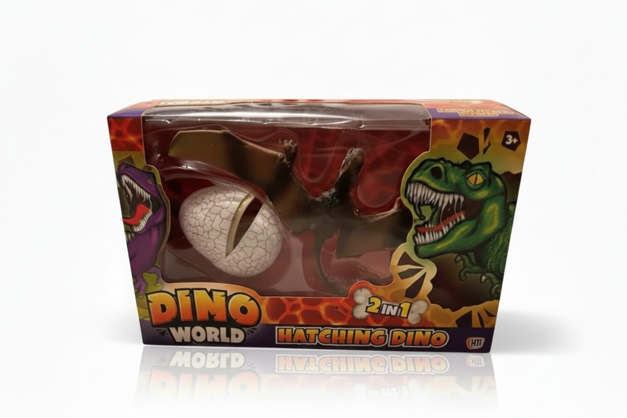 Dino World 2-in-1 Hatching Dinosaur Toy  - Pterosaurs (White Egg)