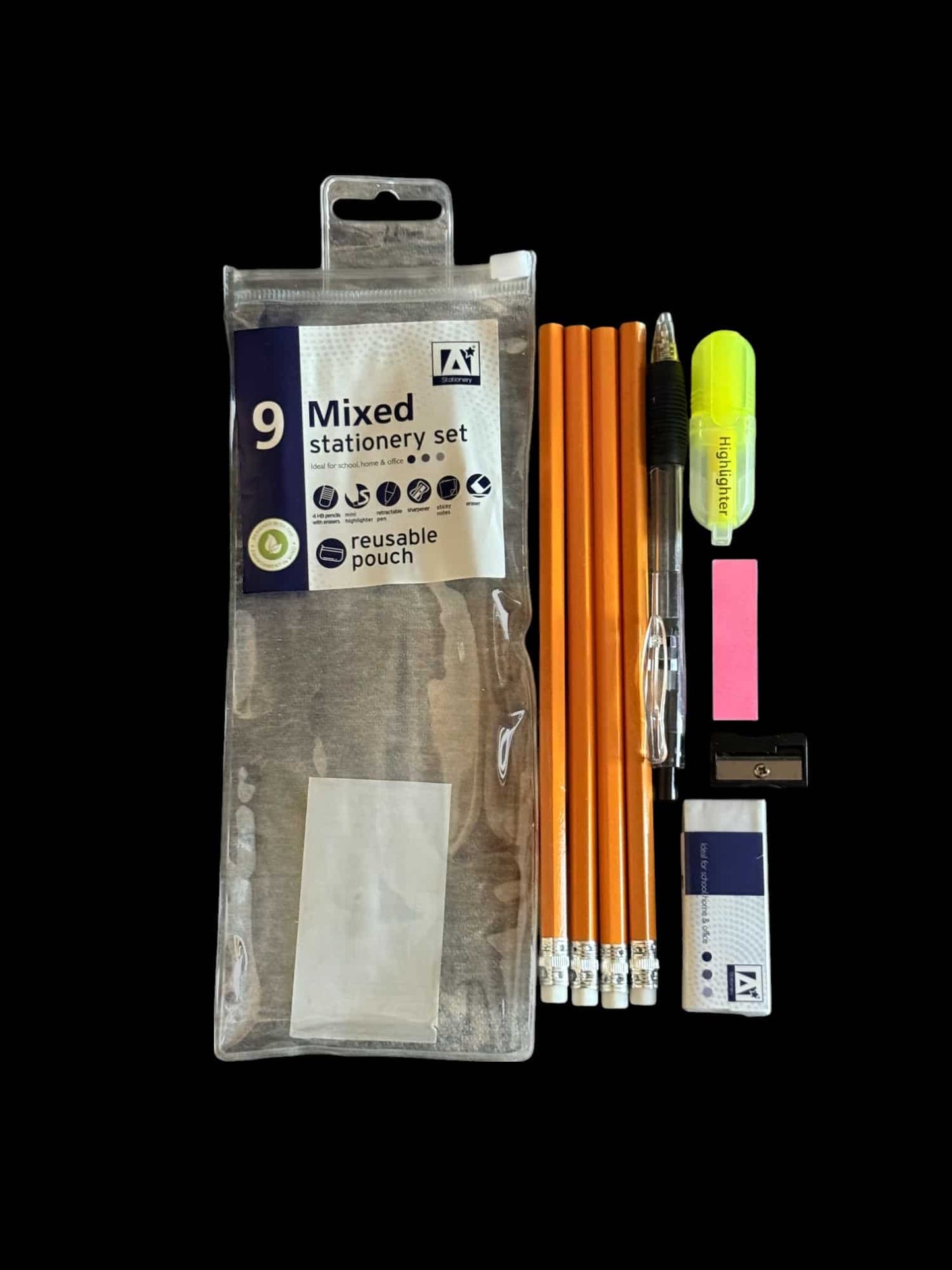 9pc Mixed Stationary Set