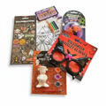 Halloween Activity Bundle with stickers, tote bag, crawling spiders, novelty glasses and paint your own bear