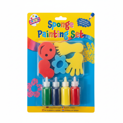 Artbox Sponge Painting Set on a clean white background
