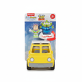 Fisher-Price Little People Toy Story Pizza Planet van with Buzz Lightyear and alien figure on white background
