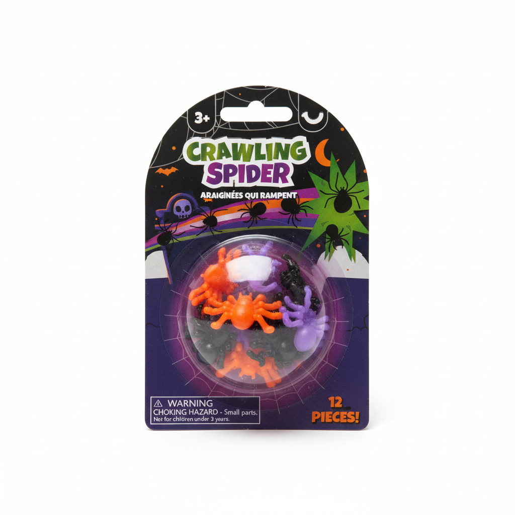 Crawling Spider 12 Piece Toy Pack