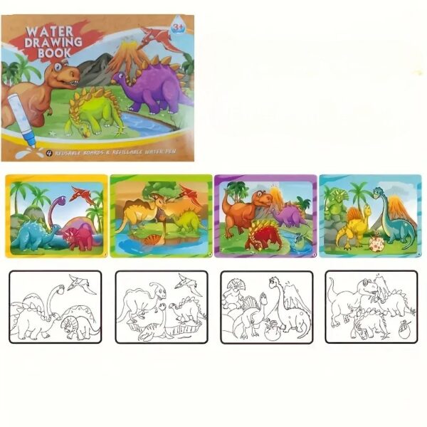 Magic Dinosaur Water Drawing Book