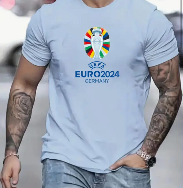 EURO 24 Mens Light Blue T Shirt