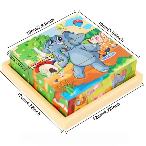 Sea World Jigsaw Wooden Blocks - Image 2