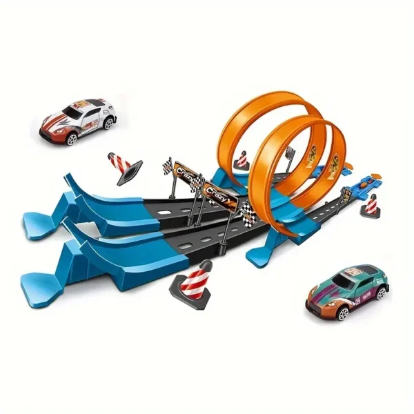 Jump Track Set with 2 Cars