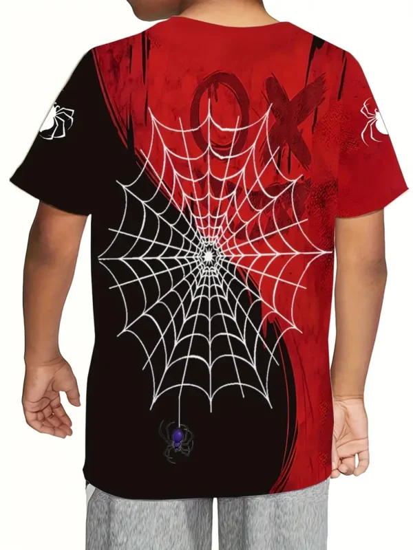 Boys SpiderWeb T Shirt - Image 3