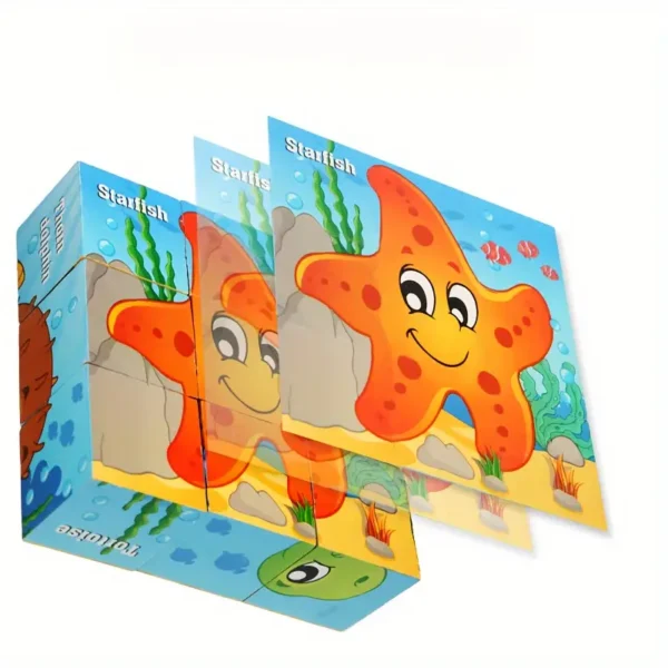 Sea World Jigsaw Wooden Blocks - Image 3