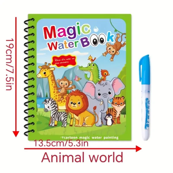 Magic Water Colouring Book - Animal World - Image 2