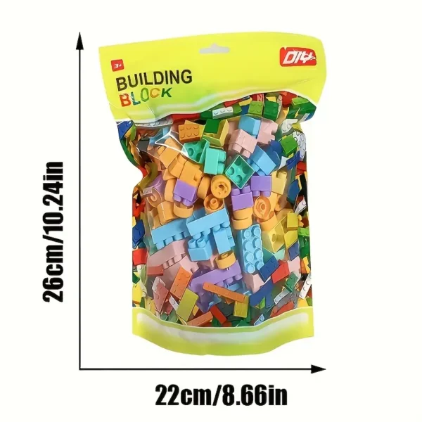 Coloured Building Blocks - 140pcs - Image 2