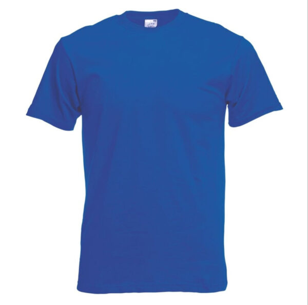 Unisex Printed T-Shirt | Royal Blue - Crew Neck