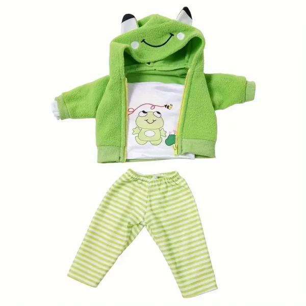 Green Frog Outfit for 43cm Doll