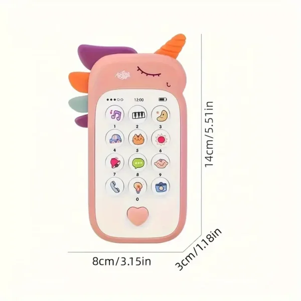 Toddlers Interactive Plastic Toy Phone - Image 3