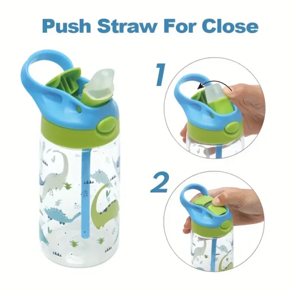 Toddler 500ml Sports Drinking Bottle with Straw - Image 5