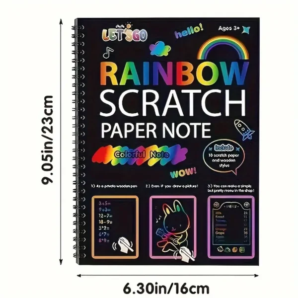 Rainbow Scratch off Notebooks - Image 2