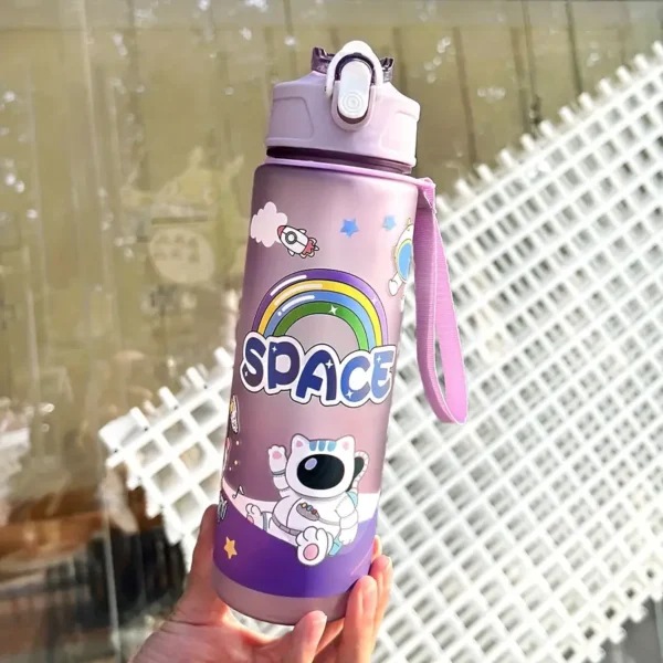 Kids Space 21oz Themed Water Bottle with Straw