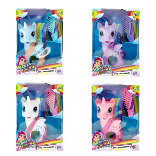 Magical Kingdom Style'N' Go Unicorn Beauty Play Sets - 4 Pack